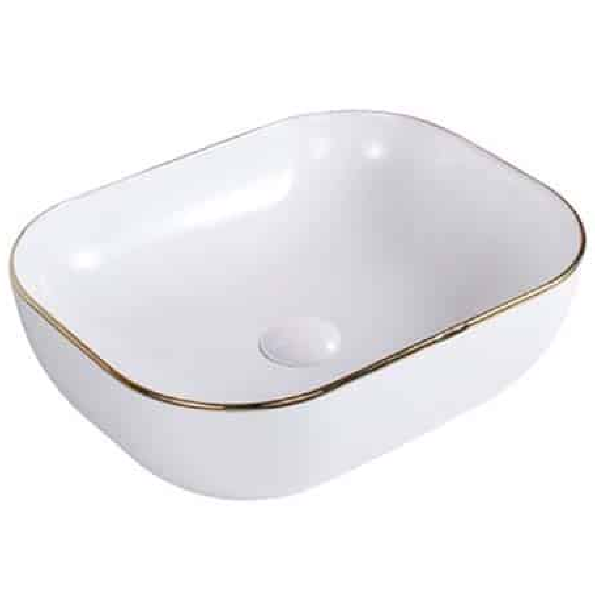 BLACK LABEL Ceramic Basin TOP MOUNT PB-2450W/RGR